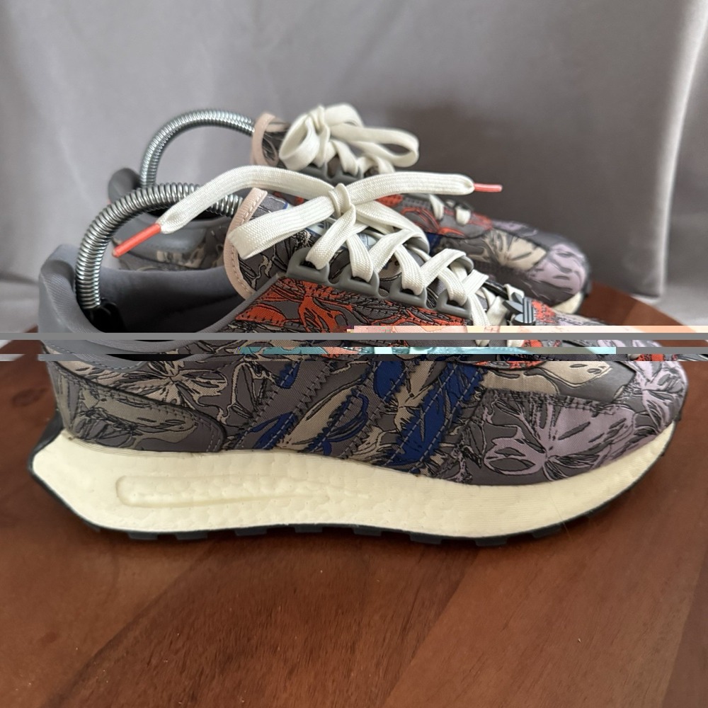 adidas Athletic Shoes - Gray, Blue, Red